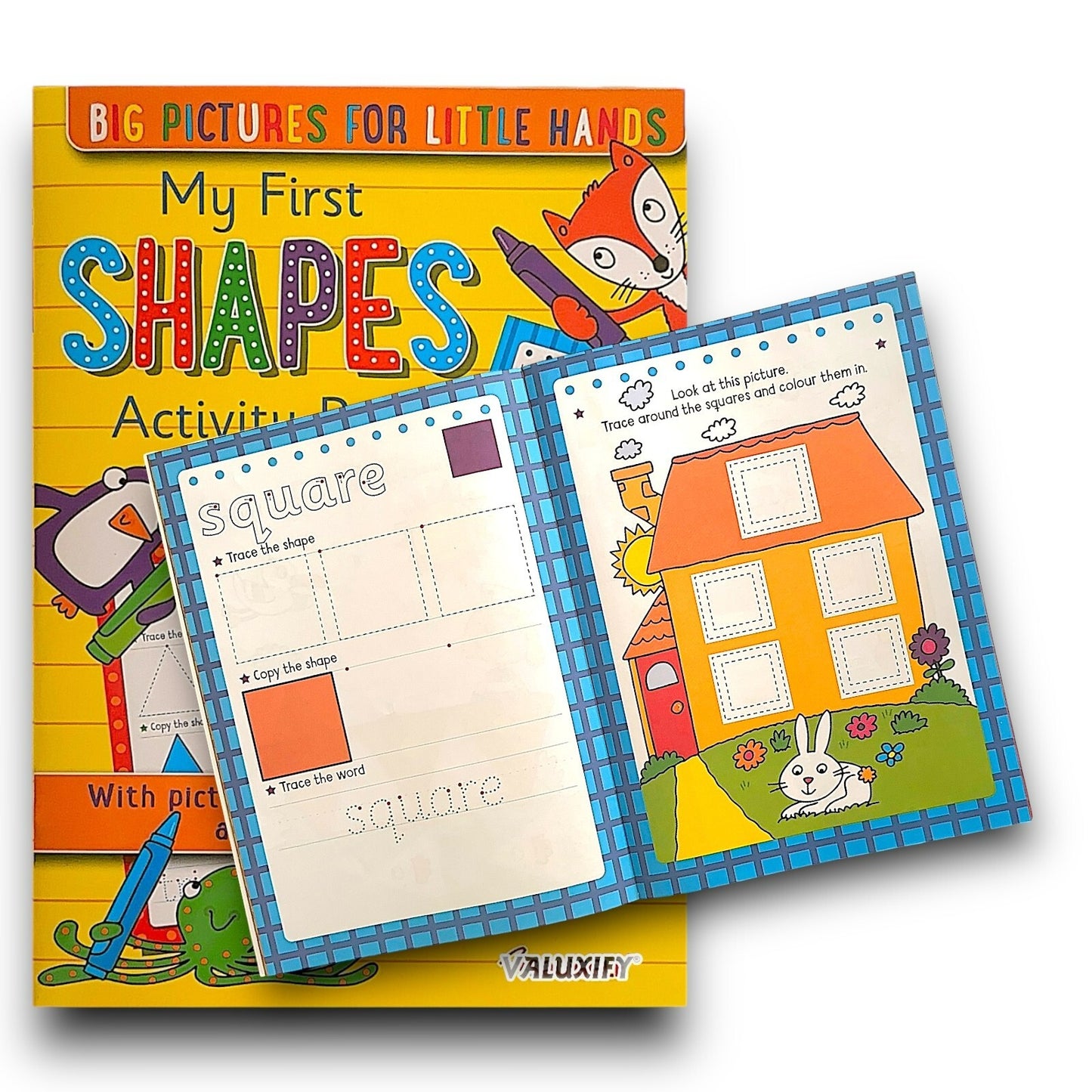 6X KIDS ACTIVITY FIRST LEARNING BOOKS WORDS OPPOSITES ANIMALS ABC 123 SHAPES