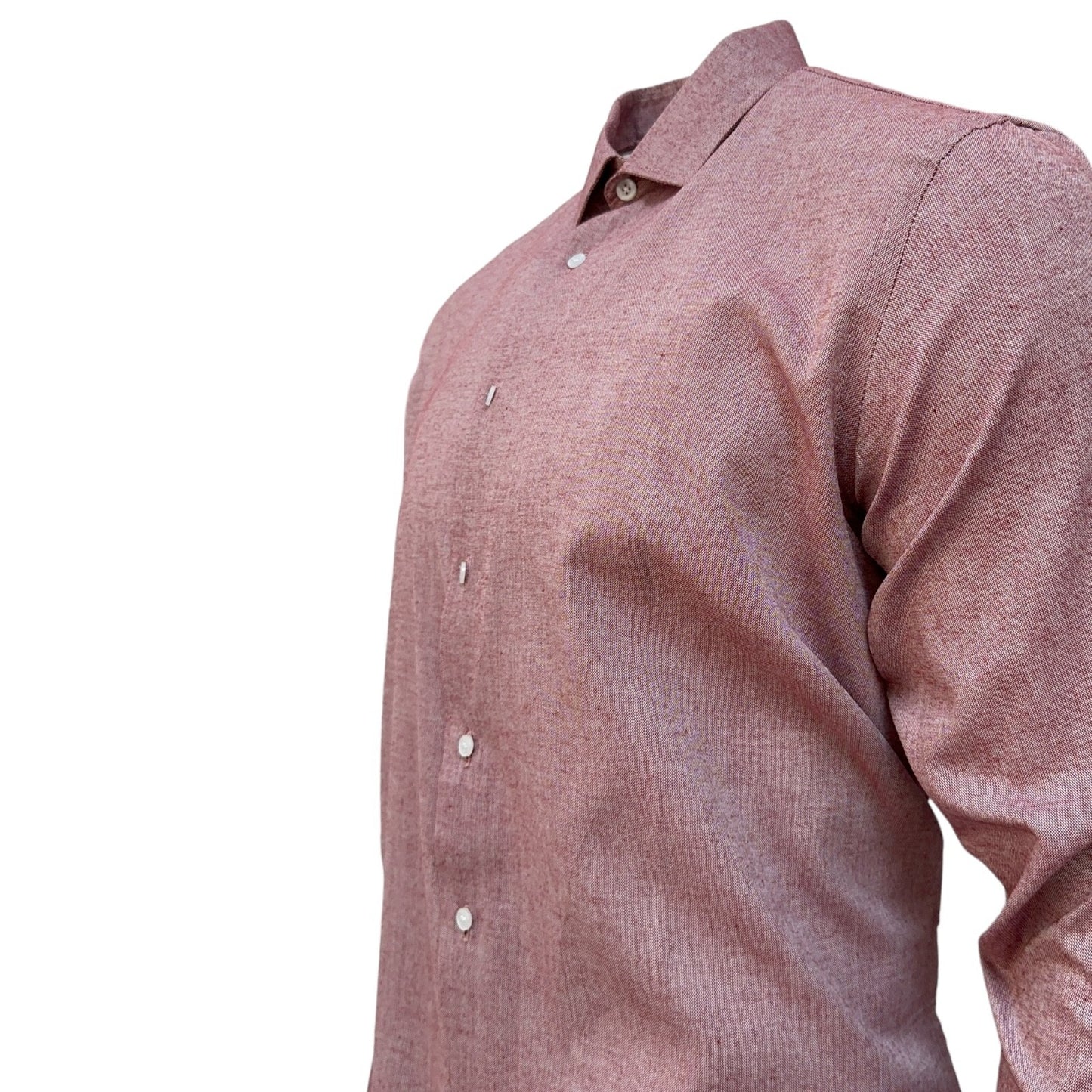 Mens Shirt Long Sleeve Solid Modern Slim Fit Smart Casual Formal Work Shirts