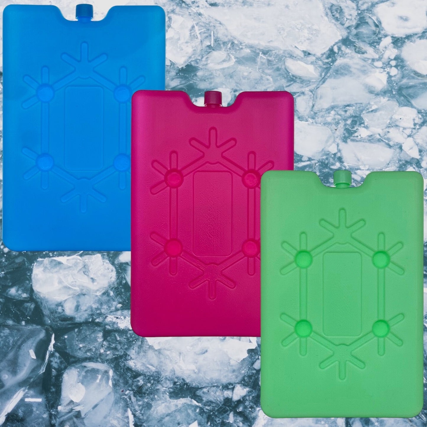 6 Reusable Gel Ice Freezer Blocks for Cool Box Fridge Lunch Travel Cooler
