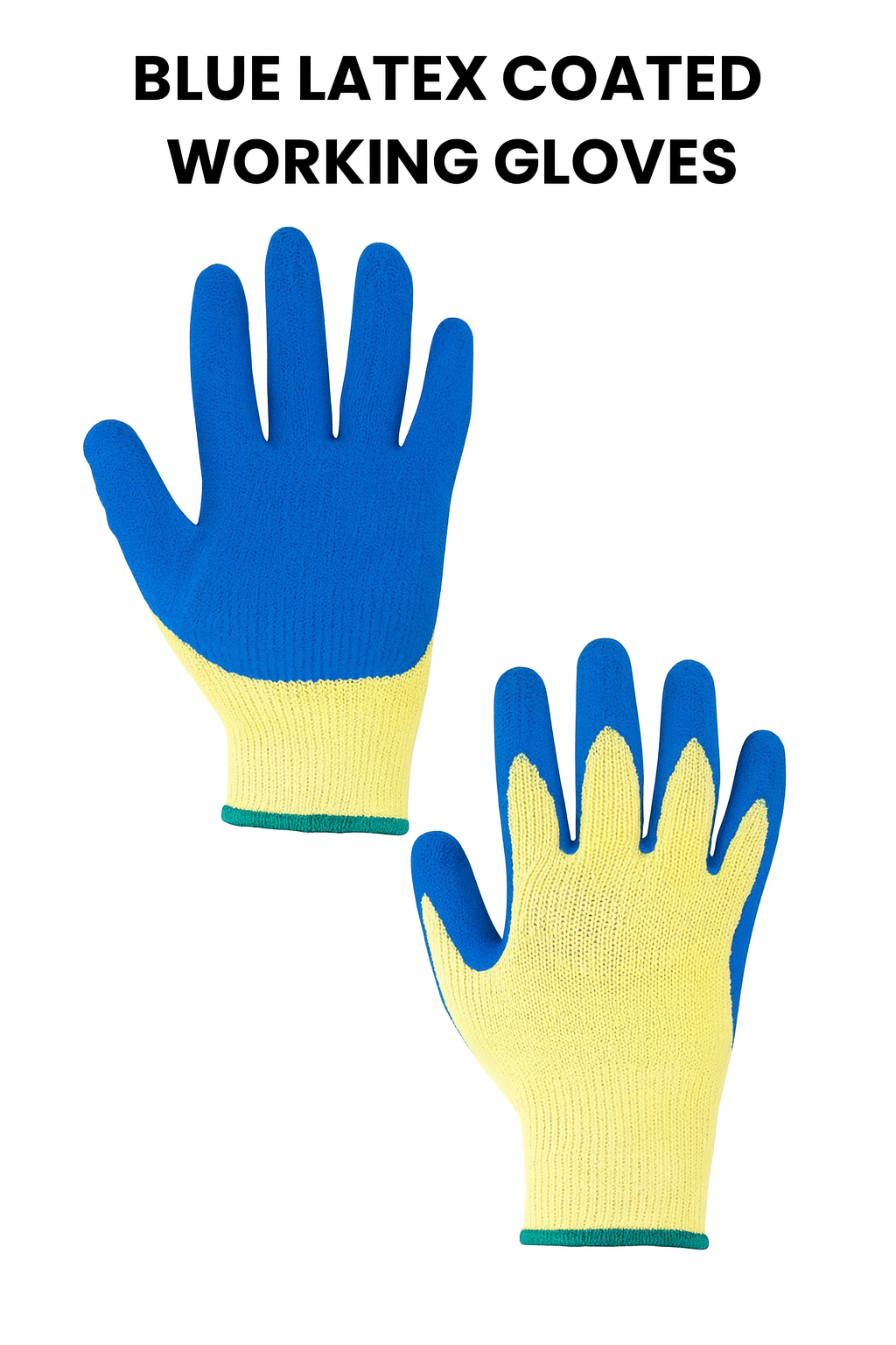 Latex Coated Garden Work Gloves Random Colour