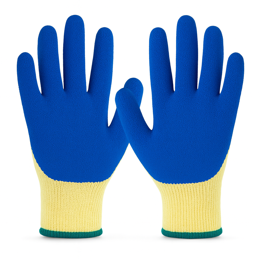 latex coated work gloves garden construction safety grip flexible anti slip
