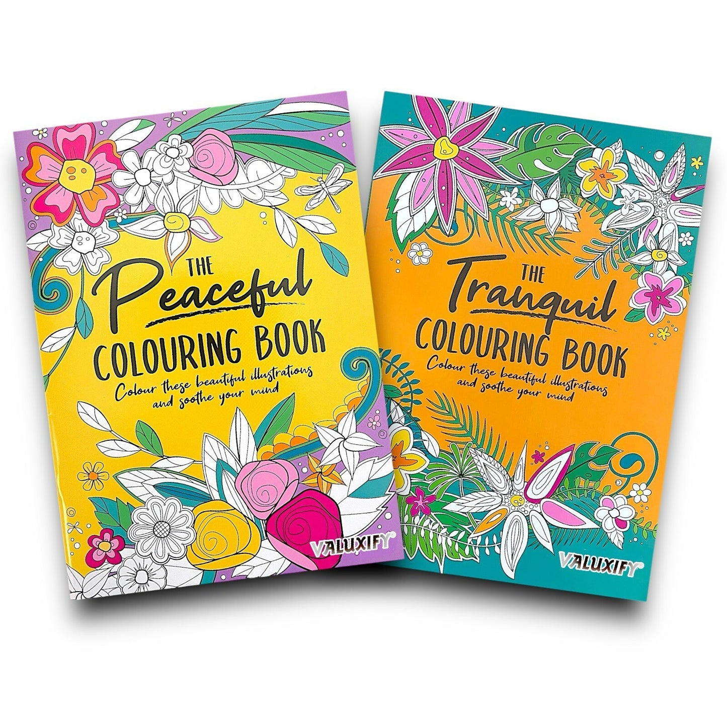 2x Adult Colouring Books Mindfulness Relax Your Mind Colour Therapy  Relaxing A4