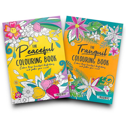 2x Adult Colouring Books Mindfulness Relax Your Mind Colour Therapy  Relaxing A4