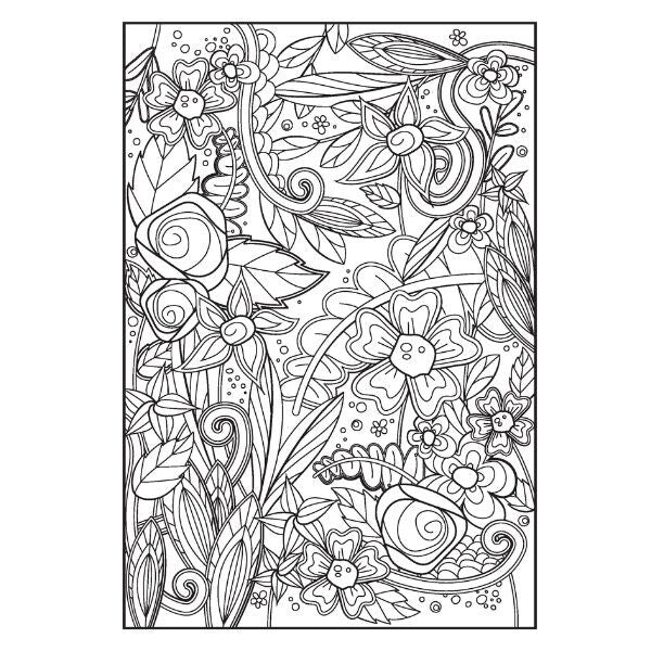 PEACEFUL ADULT COLOURING BOOK