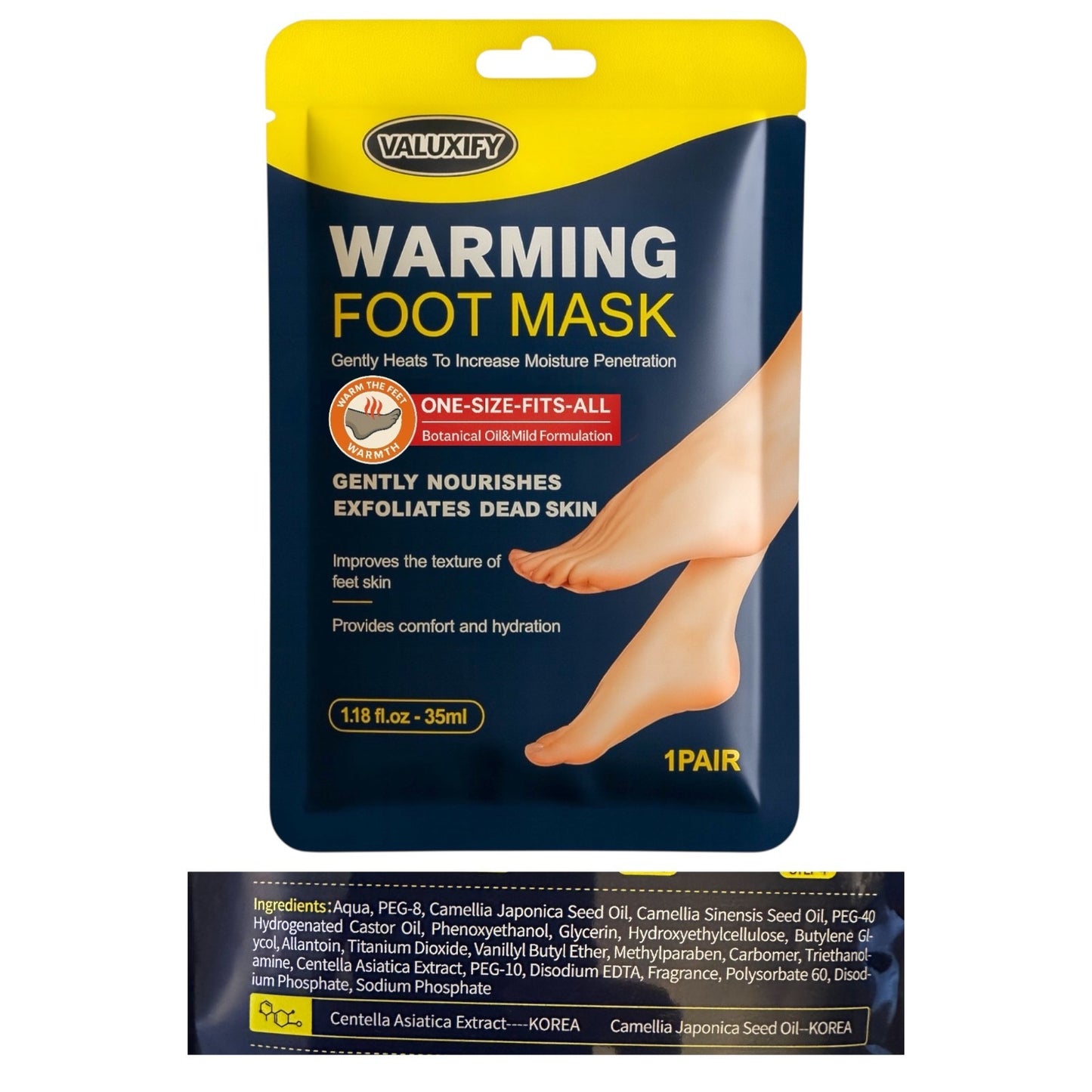 3x Warming Exfoliating Foot Peel Mask