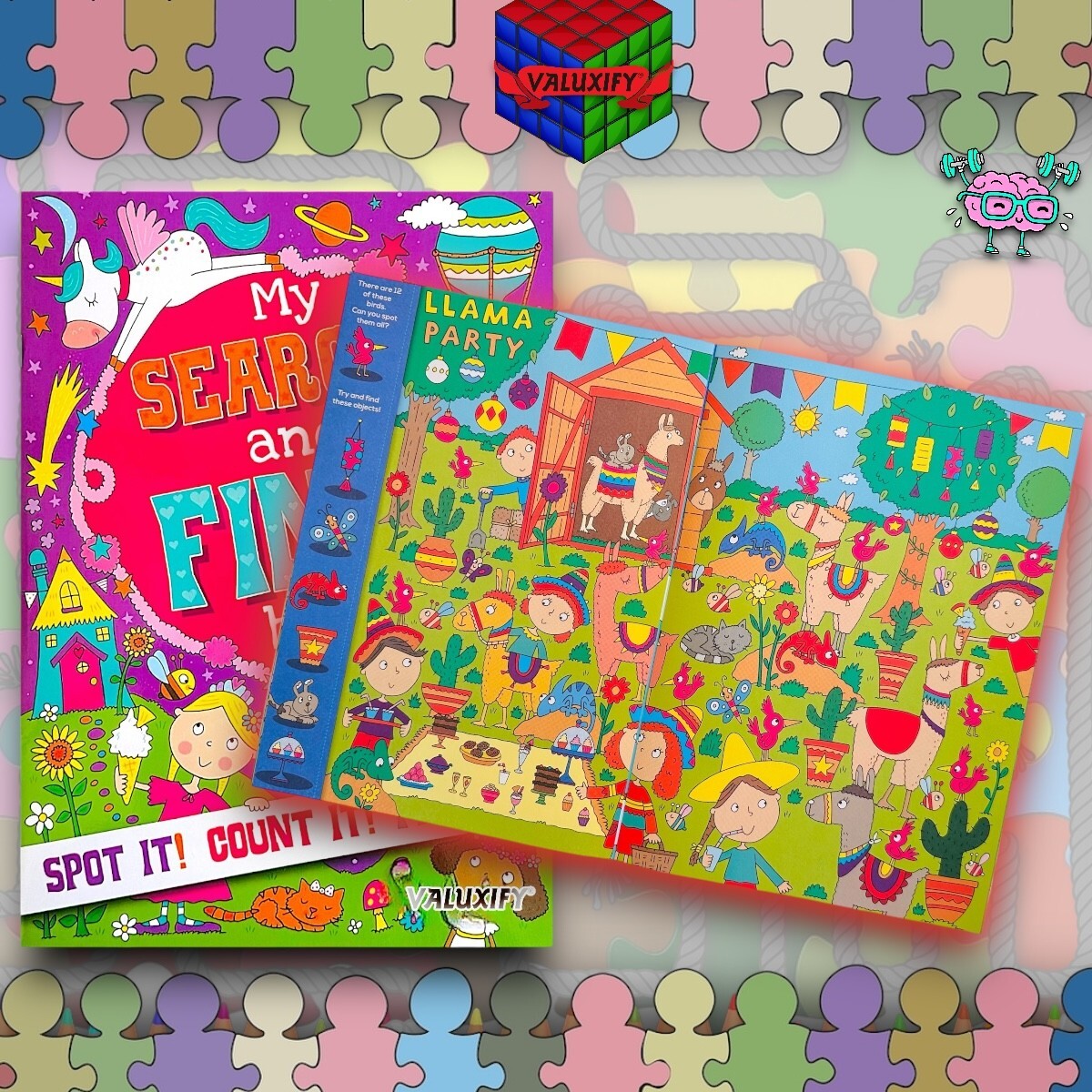 Search & Find  Kids Children Kids Activity Books My  Puzzles Fun 2 Books A4