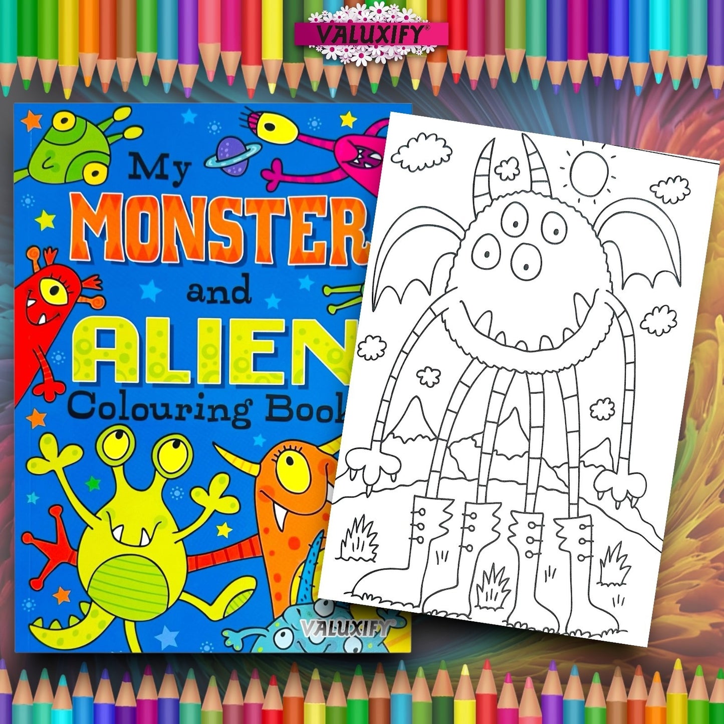 Big Dino, Monster & Aliens | Book Set | 27×20cm