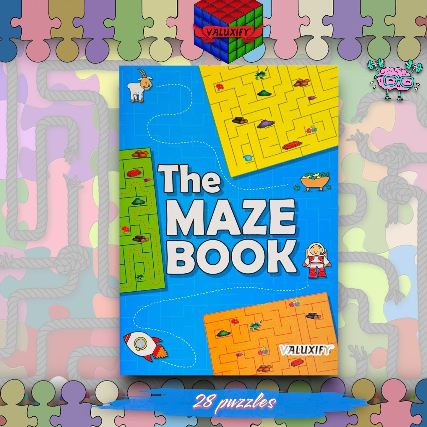 Kids Children Puzzle Activity Book Learning Book Girl Boys Word Search | Maze