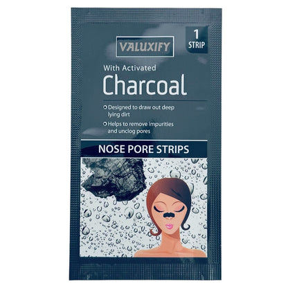 Charcoal Nose Pore Strips Blackhead Removal Unclog Pore Smooth Deep Cleansing x6