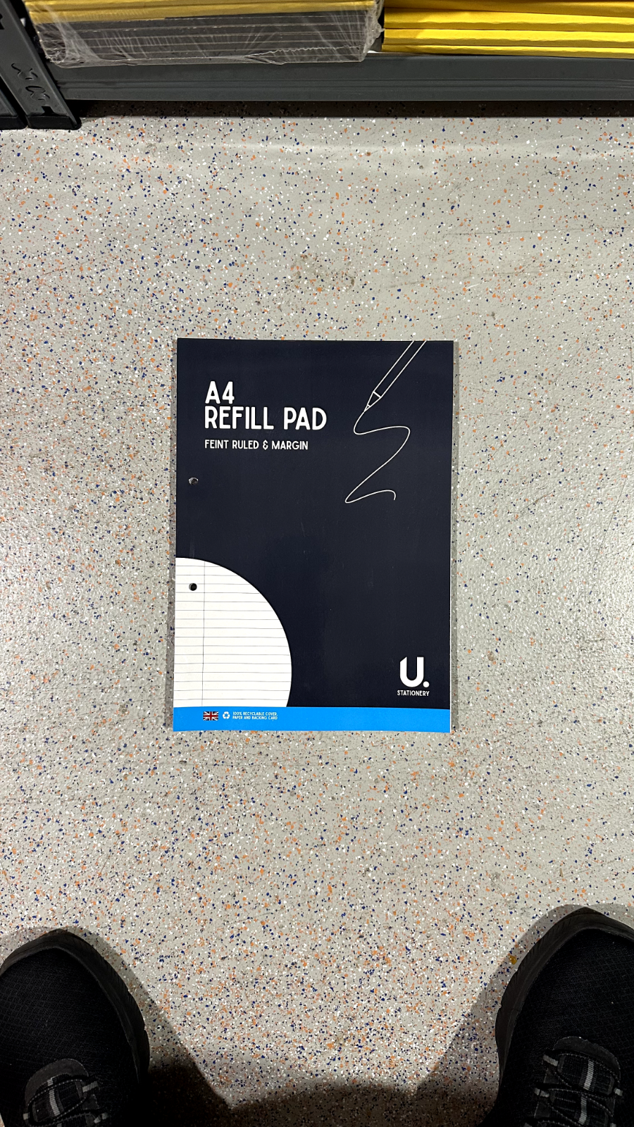 A4 lined Refill Pad 130 Pages Notepad Memo Writing Ruled Student Office School