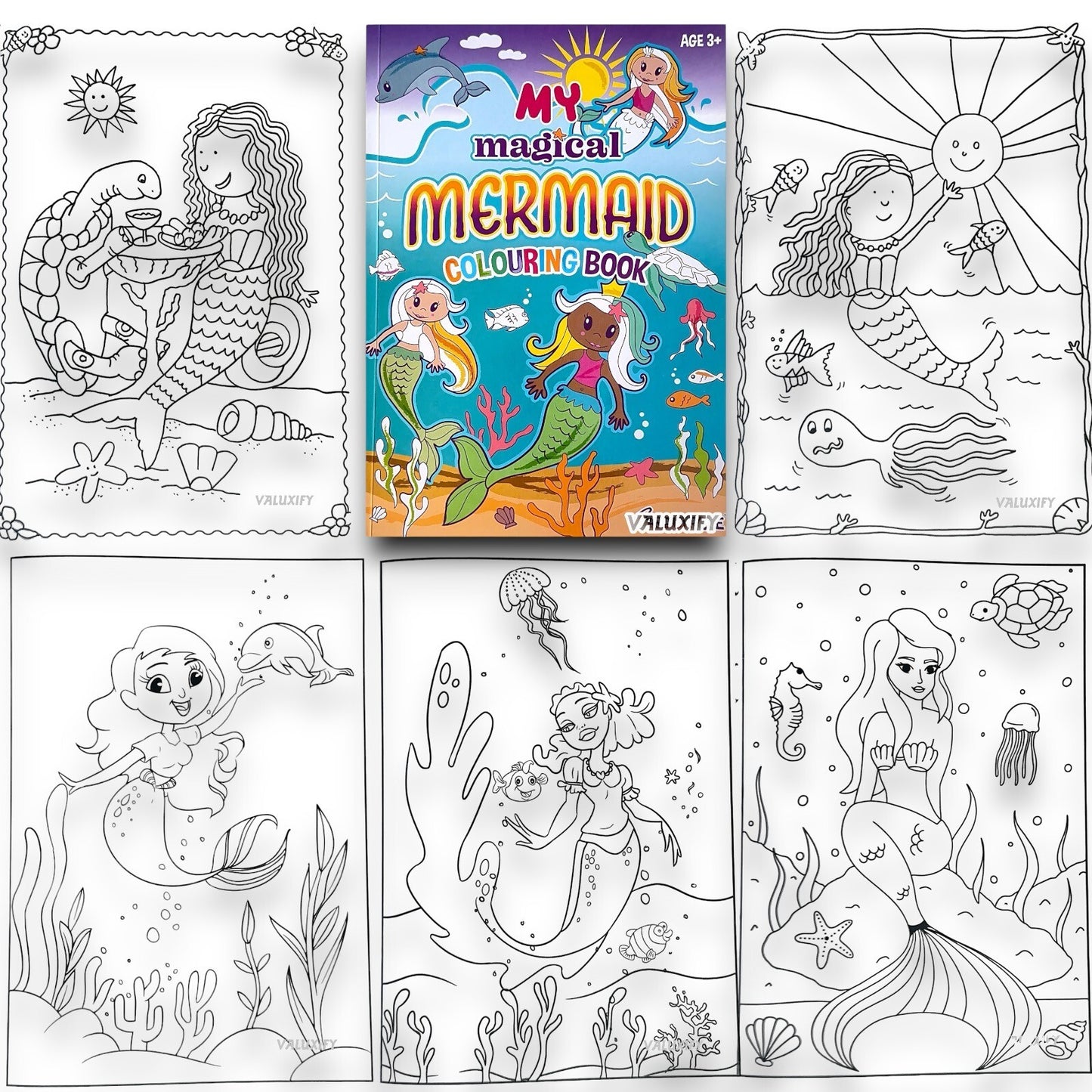 Kids Colouring Book | My Magical Mermaid | Colour Books Kid A4 |40 Pages