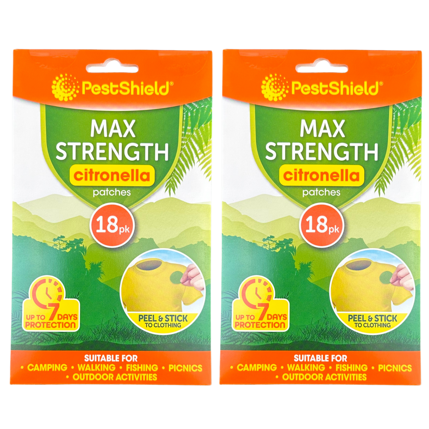 Mosquito Insect Repellent Citronella Patches Max Strength Outdoor 36 Pieces