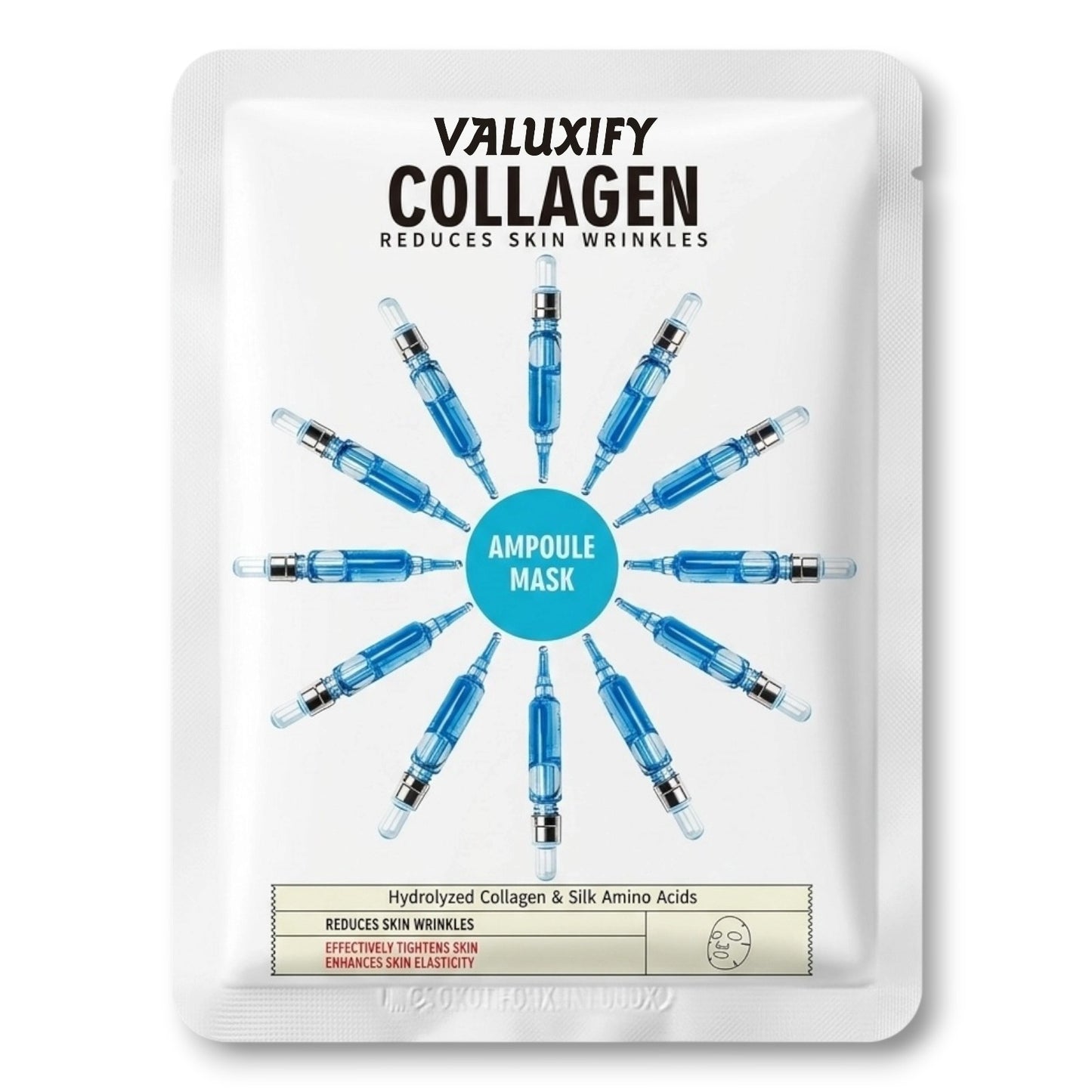 6 Moisturising Hydrating Face Mask Sheet Facial Mask Multi Pack Aloevera Collage