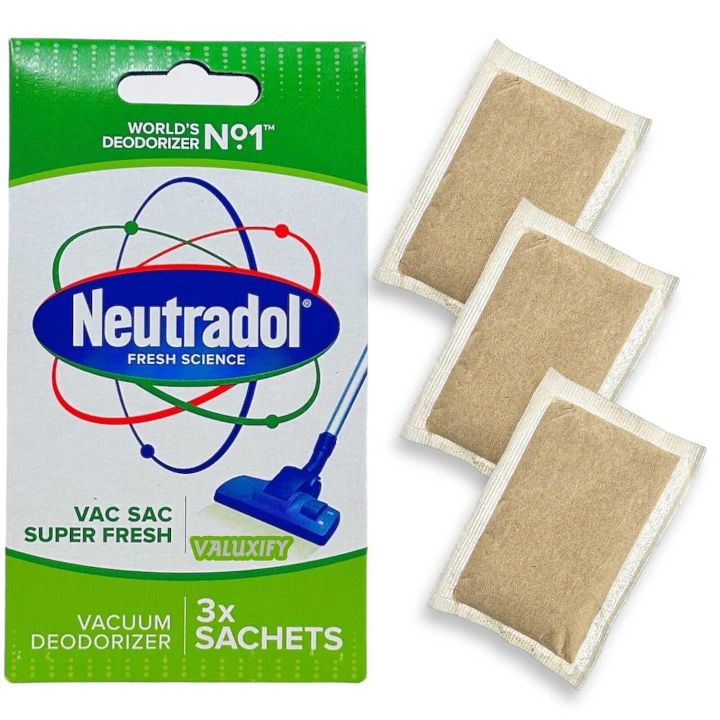 Neutradol SUPER FRESH  Vac Sac Deodorizer Sachets Vacuum Hoover Air Freshener
