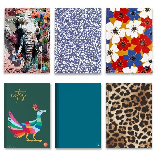 a5 hardback lined notebook 140 pages 54gsm white paper premium office journal
