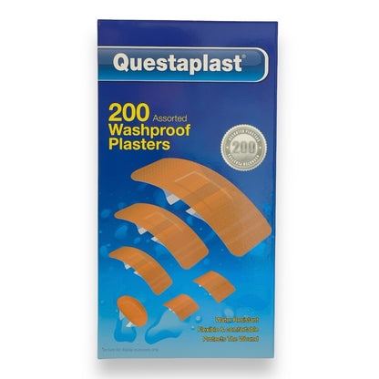 200 Assorted Washproof Plasters Waterproof Breathable Adhesive First Aid Healing