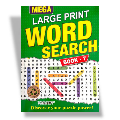 Mega Word Search Puzzle Books A4 | Large Print | 2 Book Set | 240 Puzzles
