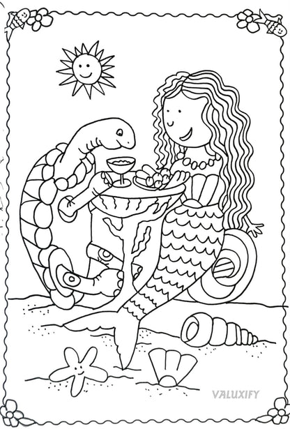 Kids Colouring Book | My Magical Mermaid | Colour Books Kid A4 |40 Pages