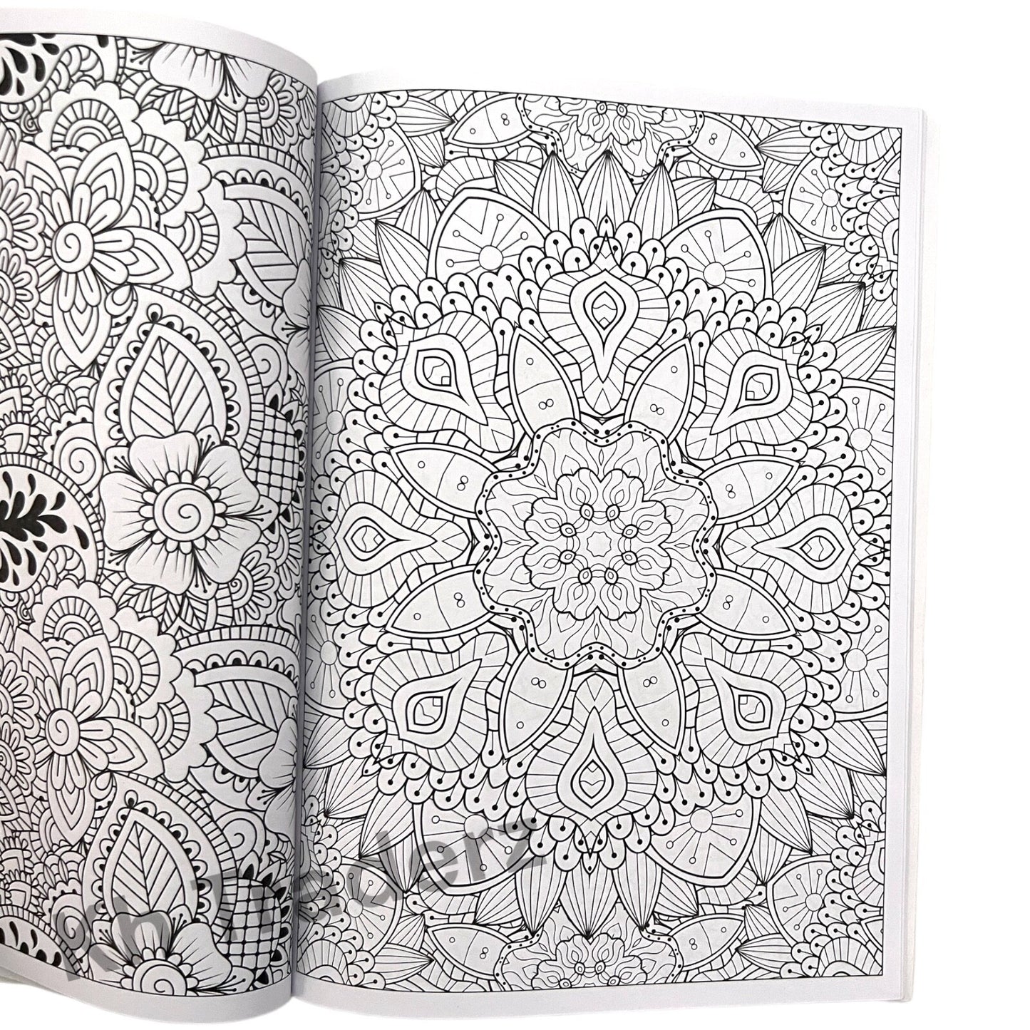 ADULT  COLOURING BOOK ANTI-STRESS Zen FUN  Colour Therapy ALL AGES MIND CALMING