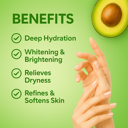 3x Avocado Moisturising Repair  Hand Mask Gloves
