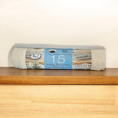 45 Swing Bin Liners 50ltr Tie Handles Odor Neutralizing Random Scent