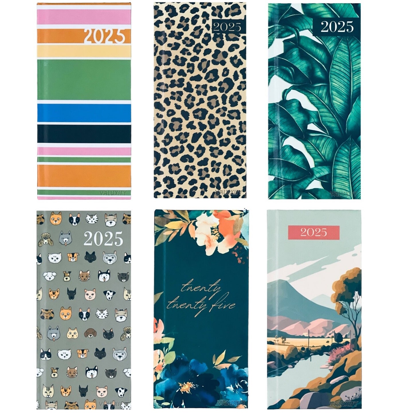 2025 Diary Slim Size Week to View 2025 Diaries Full Year Organiser Planner
