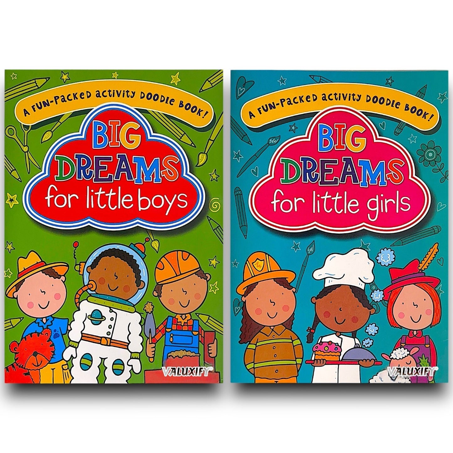 2 | Big Dreams Doodle Colouring Kids Activity Books Girls Boys Children Books