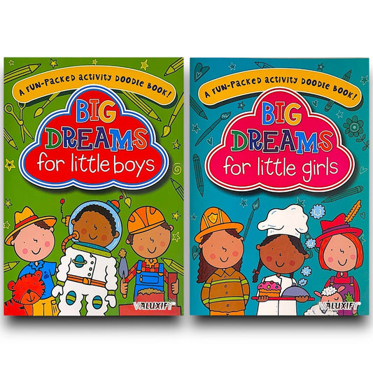 2 | Big Dreams Doodle Colouring Kids Activity Books Girls Boys Children Books