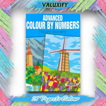 3X COLOUR BY NUMBERS ADULT COLOURING BOOKS ANTI-STRESS MIND RELAING COLOURS