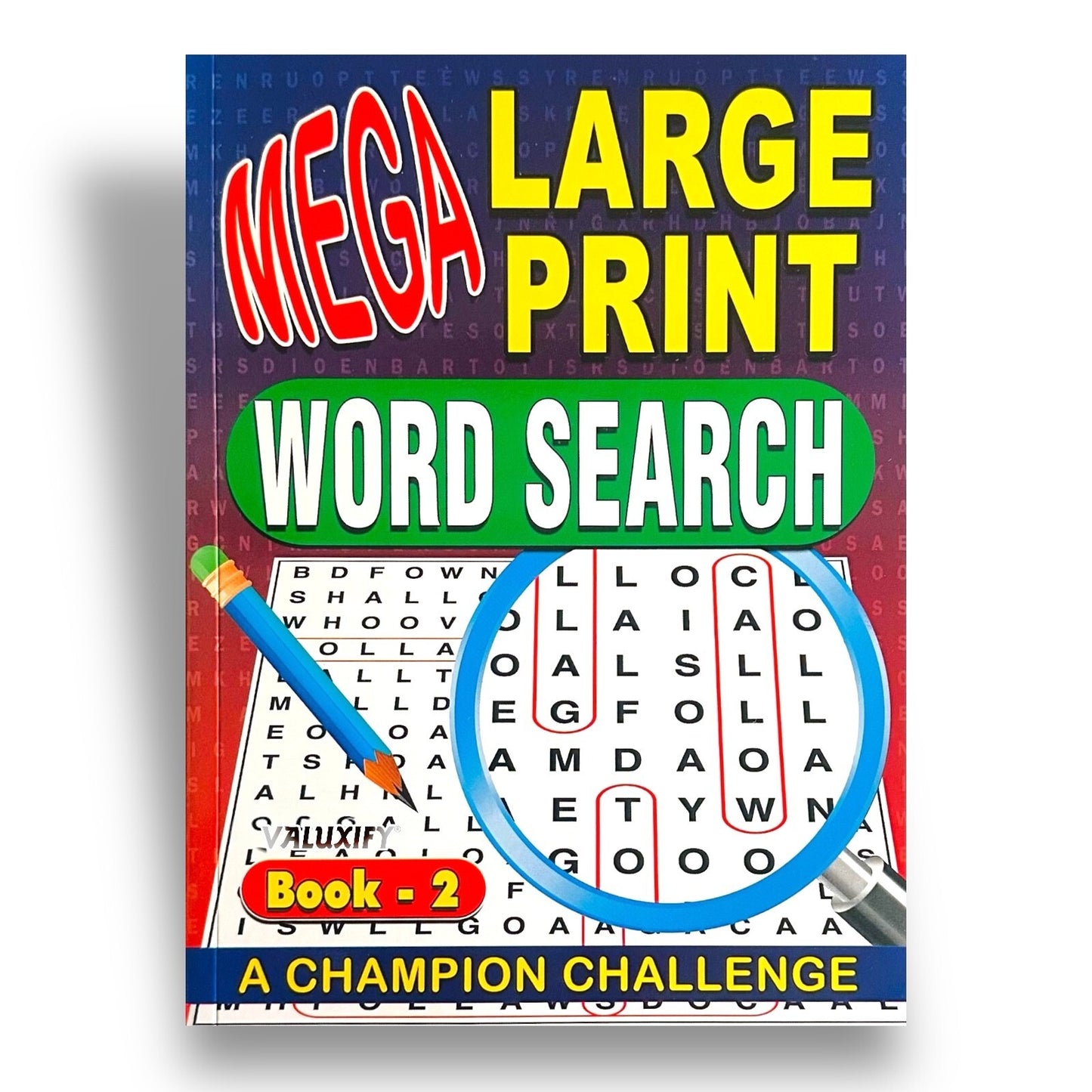 A4 Mega Puzzle Large Print Word Search Puzzle Book Books 120 BRAIN PUZZLES