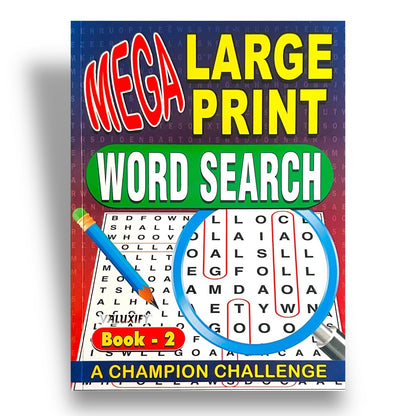 A4 Mega Puzzle Large Print Word Search Puzzle Book Books 120 BRAIN PUZZLES