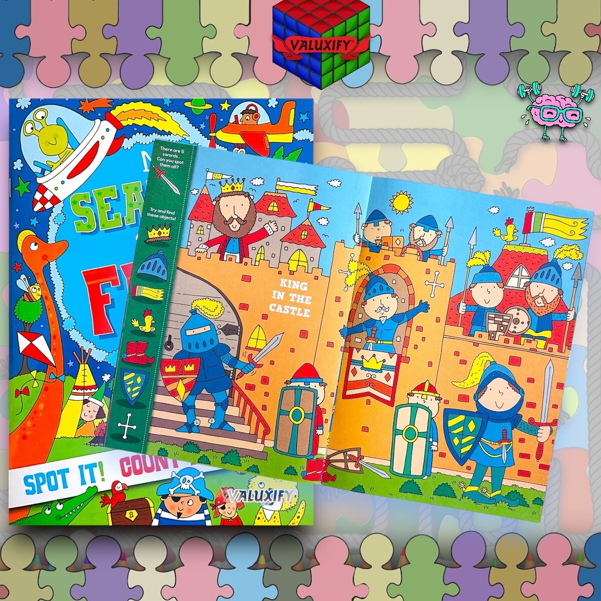 Search & Find  Kids Children Kids Activity Books My  Puzzles Fun 2 Books A4