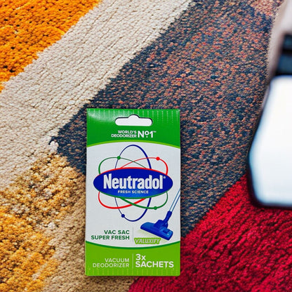 Neutradol SUPER FRESH  Vac Sac Deodorizer Sachets Vacuum Hoover Air Freshener