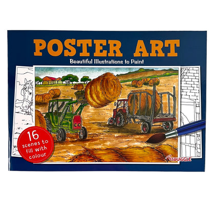 Poster Art Colouring Book Adult Kids