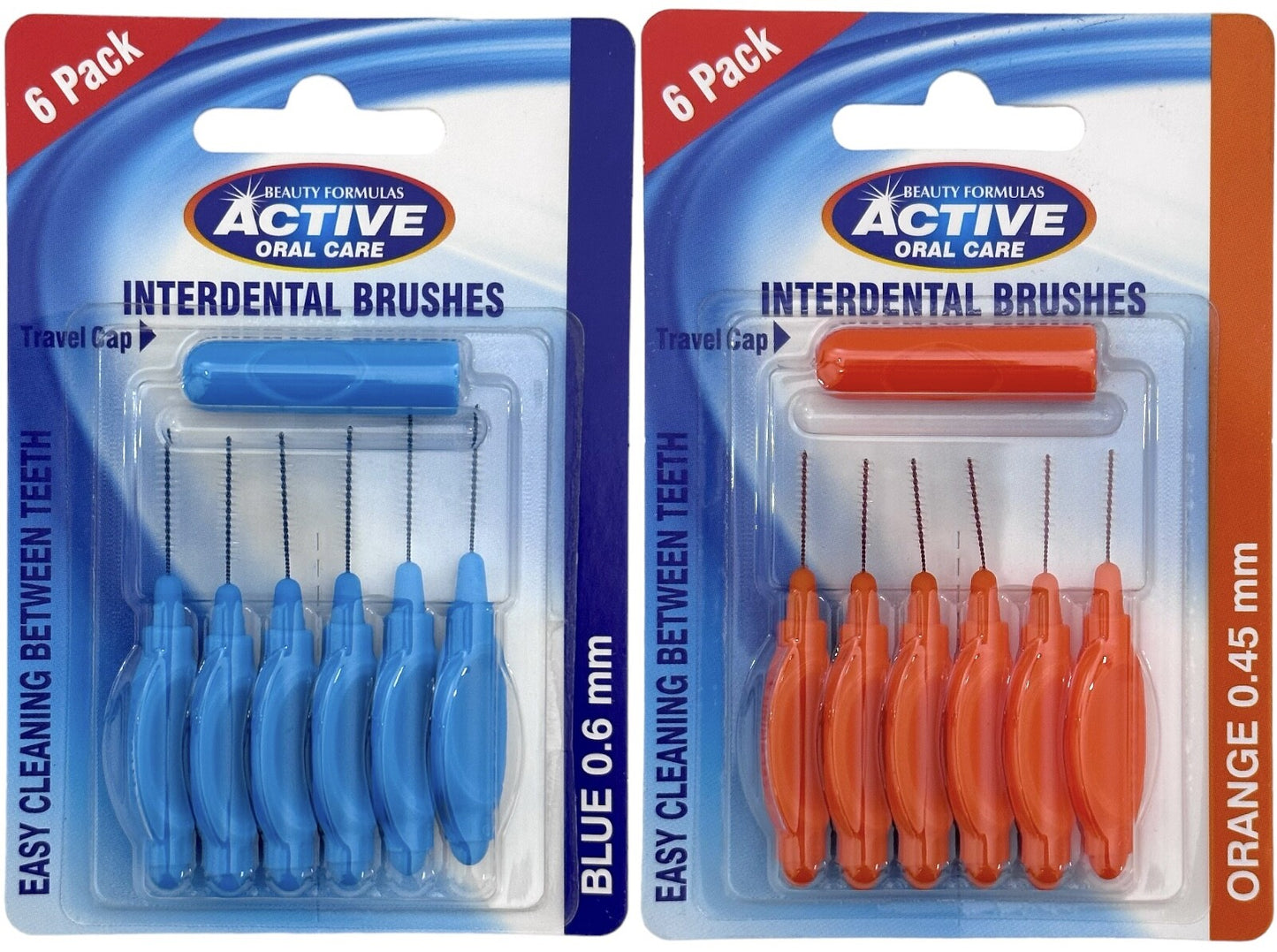 Interdental Dental Brushes Teeth Tooth Oral Care Clean Brush Blue & Orange
