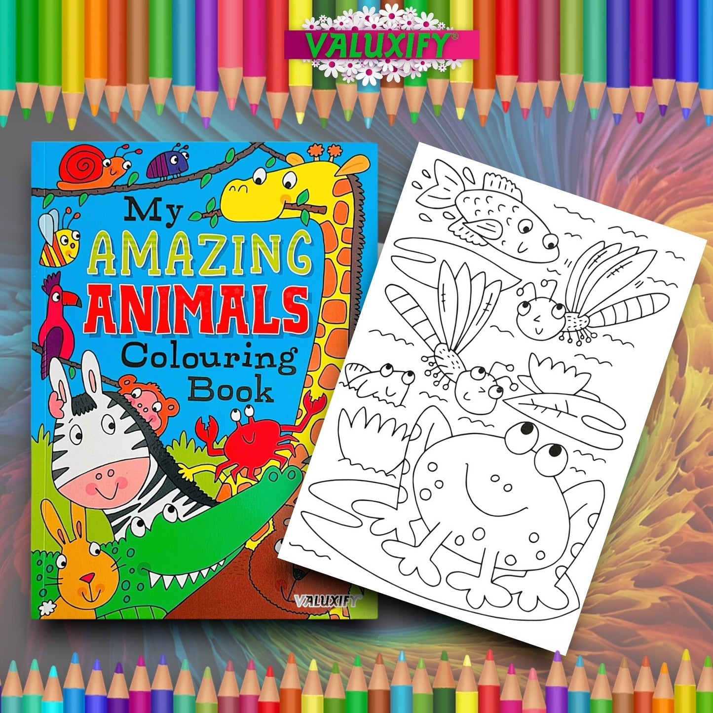 2 | Children's Kids Colouring Books | My Perfect Pets | Animals | White Paper