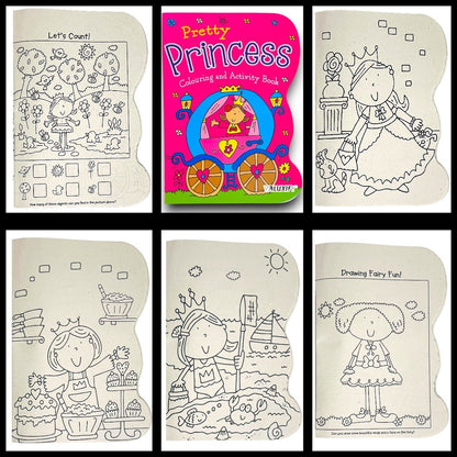 2| Kids Colouring Books | Dinosaur & Princess | Activity for Boy Girl Art Travel