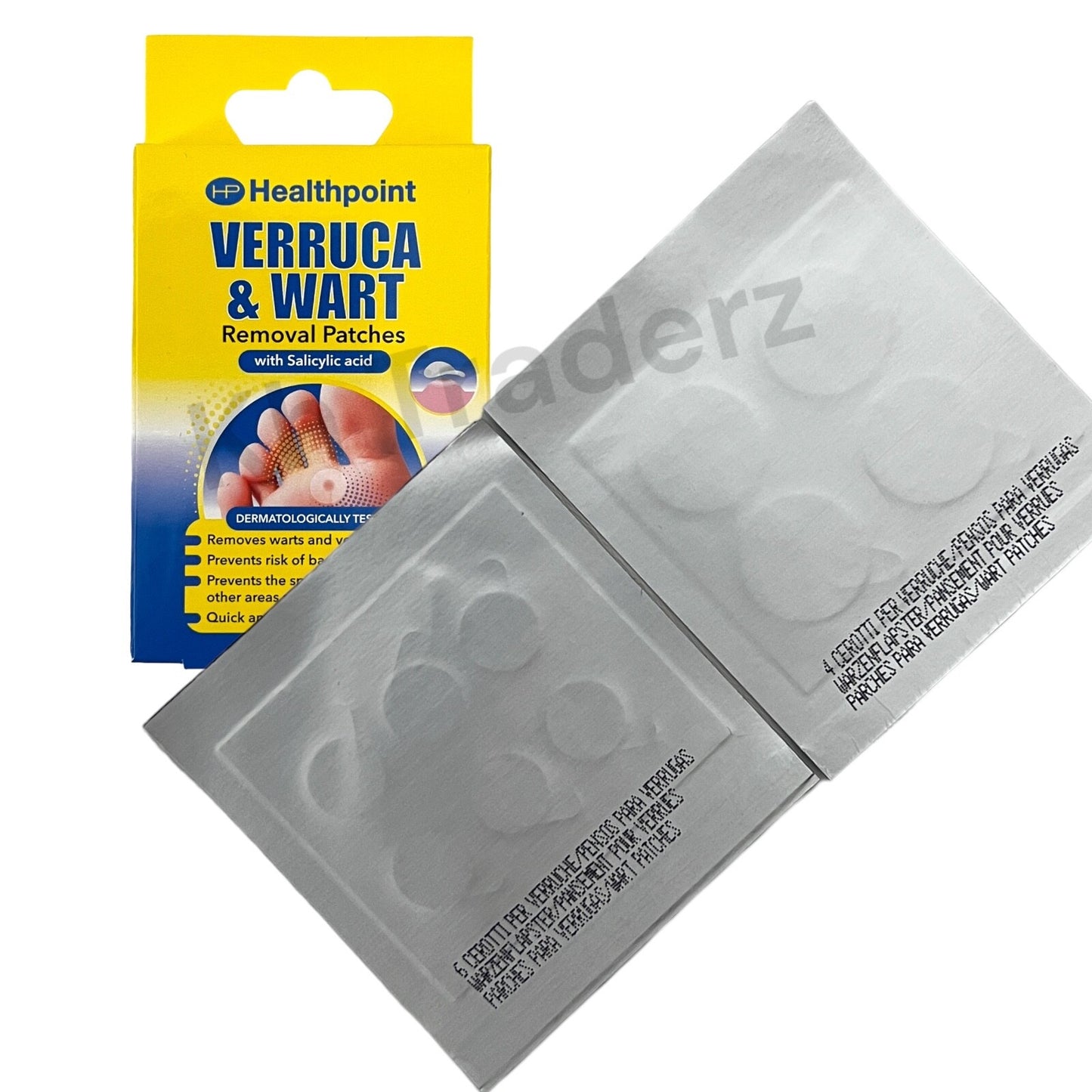 Verruca Wart Remover Patches Salicylic Acid Treatment – 20 Patches (2 x 10)
