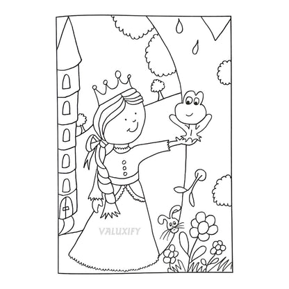 GIRLS KIDS COLOURING BOOK | MY PRETTY PRINCESS & BALLERINA| 40 PAGES | A4