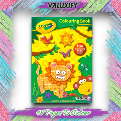 Crayola Kids Colouring Book Set | Jungle Adventure & In the Wild | A4 Animal