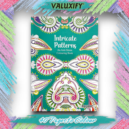 Adult Anti Stress Colouring Book Flowers Patterns Zen Doodle Mindfulness Floral