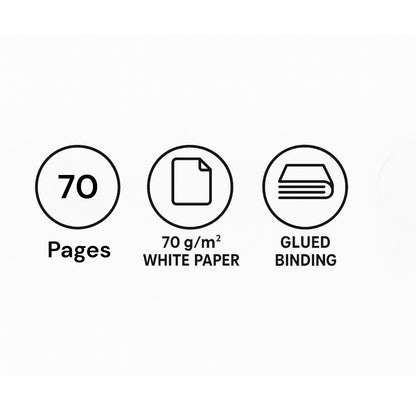 A4 Maths Pad 70 Pages 70gsm Graph Paper School College Notebook 1 2 3 6 Pack