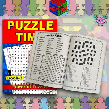 2 | Puzzle Word Search Book - Word search Puzzle Time 225 Powerful Puzzles Adult