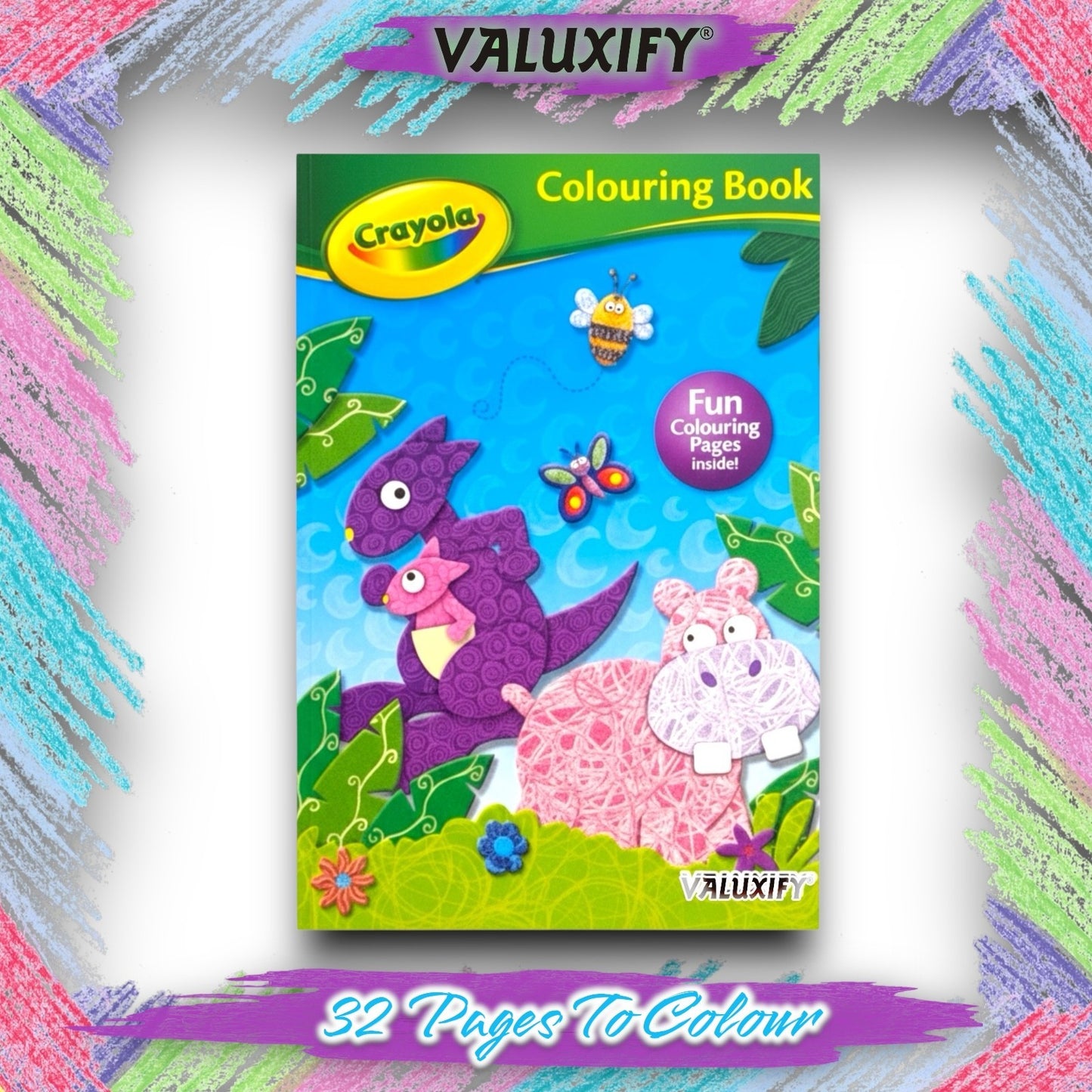 Crayola Kids Colouring Book Set | Jungle Adventure & In the Wild | A4 Animal