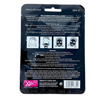 Detox Facial Black Charcoal Face Mask With Hyaluronic Acid Anti Blemish