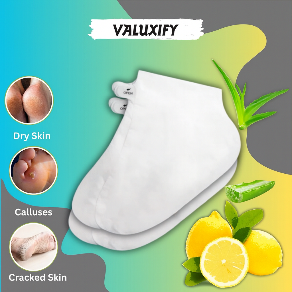 12 Exfoliating Lemon Foot Peel Socks