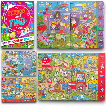 Search & Find  Kids Children Kids Activity Books My  Puzzles Fun 2 Books A4