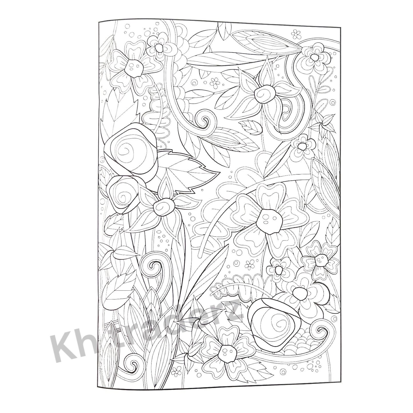 PEACEFUL ADULT COLOURING BOOK