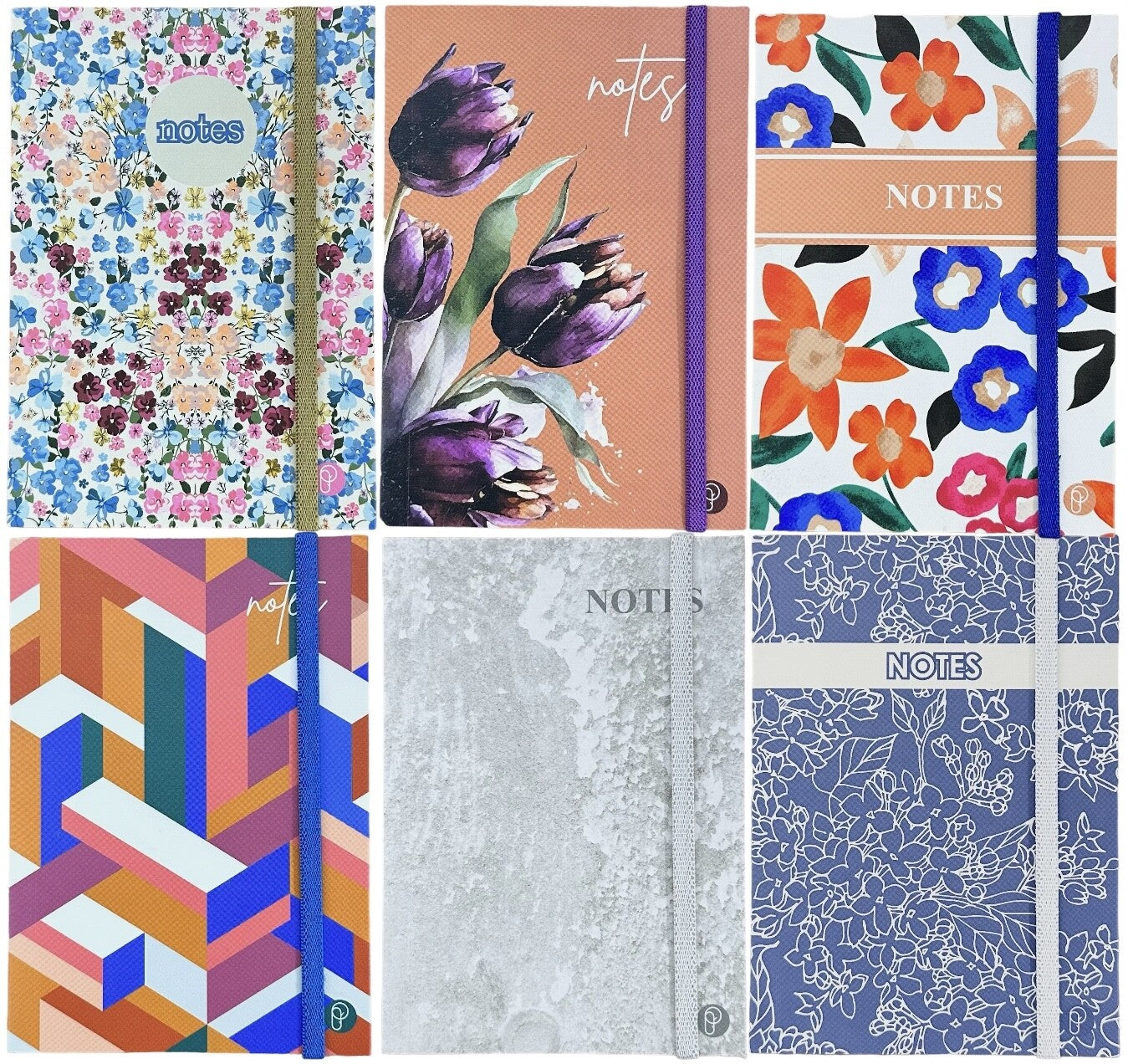 a6 premium notebook 128 pages 80gsm white paper perfect bound with elastic strap
