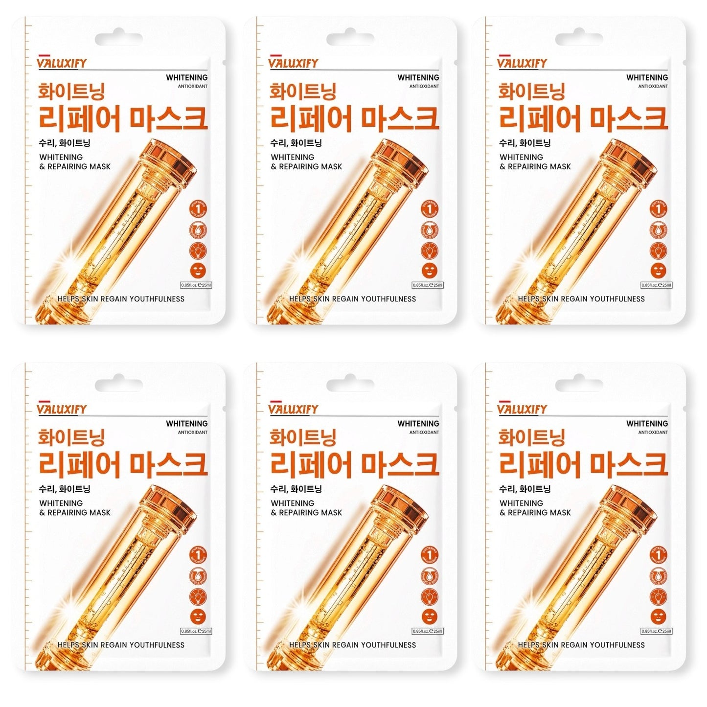 Face Sheet Masks Pack Of 6 Anti Aging Brightening Calming Cleansing Facial Masks